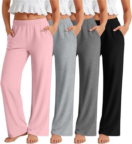 4pcs/Pack  Girls Casual Letter Graphic Jogger Pants, School, Campus, College