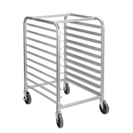 HALLY SINKS & TABLES H Bun Pan Rack 10 Tier with Wheels, Commercial Bakery