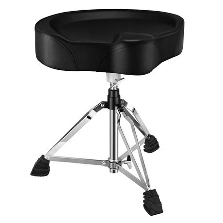 Donner Heavy Duty Drum Throne, Motorcycle Style Drum Seat, Widened Drum Chair