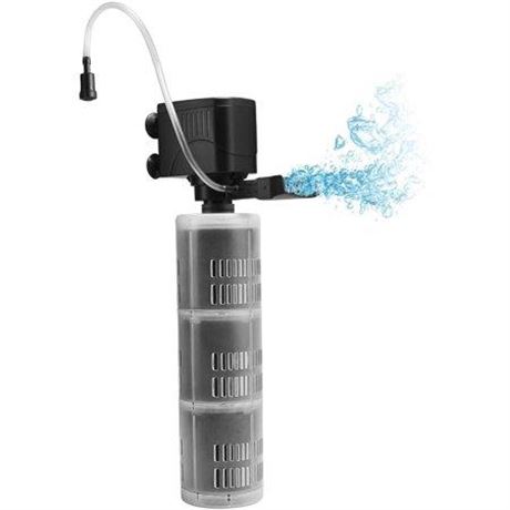XpertMatic DB-368F 3 Stages 475 GPH Aquarium Filter for up to 120 Gallon Fish