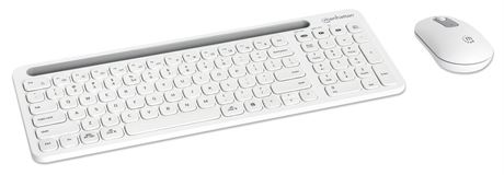Manhattan Dual-Mode Wireless Keyboard and Mouse Combo Set, 2.4 Ghz and