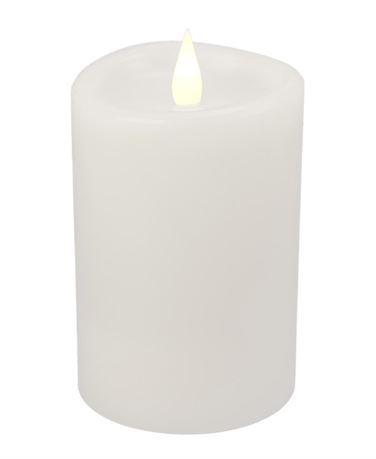 (4pk) Seasonal Classic Motion Flameless Candle 3 X 5 - White