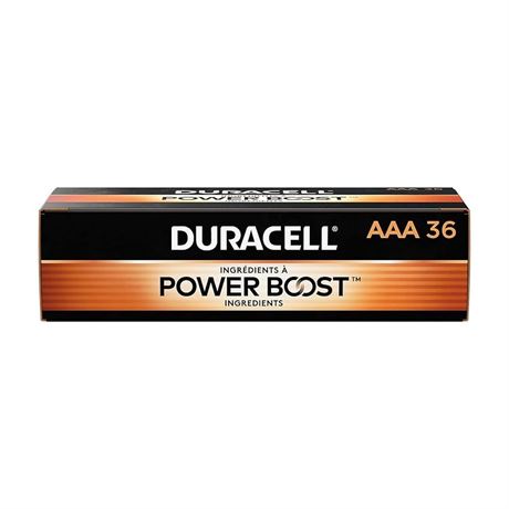 Duracell MN24P36 CopperTop Alkaline Batteries, AAA, 36/PK 36 Count (Pack of 1)