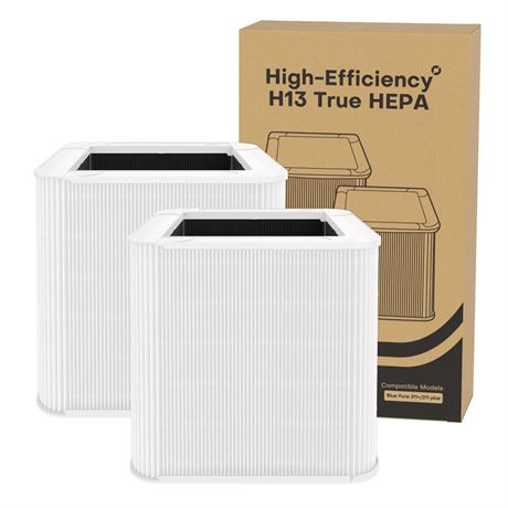 2 Packs 211+ Replacement High-Efficiency Filter Compatible with Blueair Blue