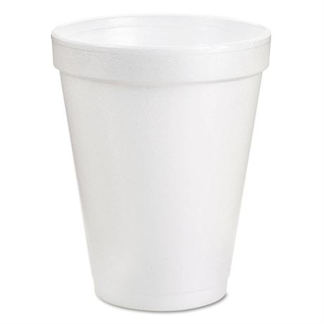 DART - 8J8CT 8-Ounce Foam Cup (Case of 1000), White White 8 ounces