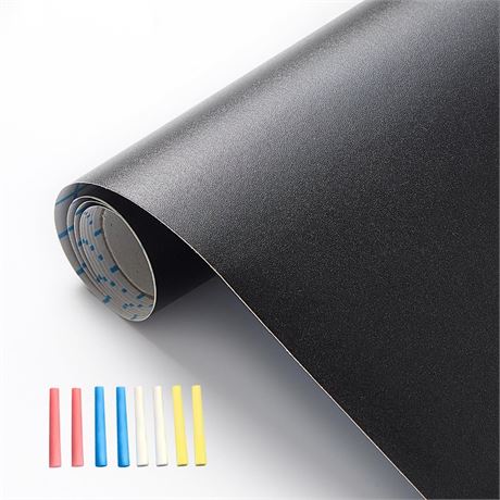 Chalkboard Wallpaper Peel and Stick, 35.4" x 118.1" Blackboard Contact Paper