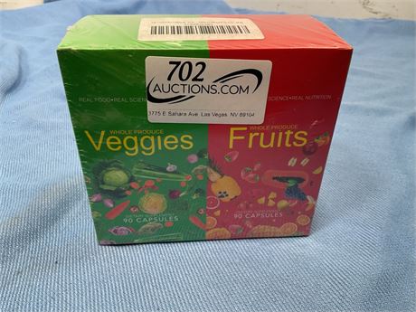 90 Dietary Supplement Whole Produce Veggies Whole Produce Fruits