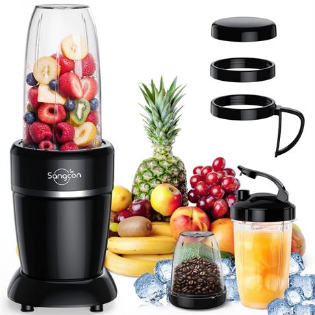 Sangcon 1000W Smoothie Blender for Kitchen, Blenders for Smoothies with (3)