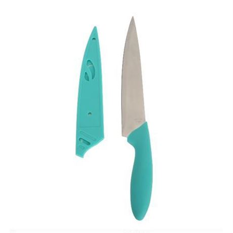 Mainstays  Miscellaneous Set 8 Inch Blade Color Chef Kitchen Knife - Teal