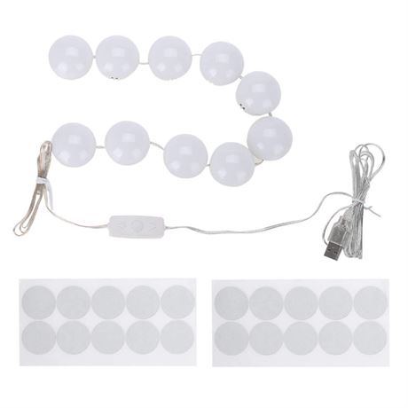 Vanity Mirror Lights, LED Makeup Mirror Lights with Dimmable Bulb Warm/Cold