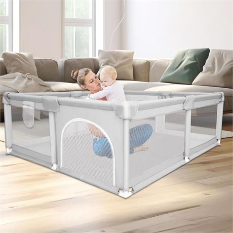 Baby Playpen for Toddler 71''x59'' - Extra Large Playpen for Babies and