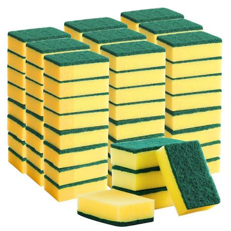 Individually Wrapped Sponges, Kitchen Dishwashing Sponge Bulk, Non-Scratch