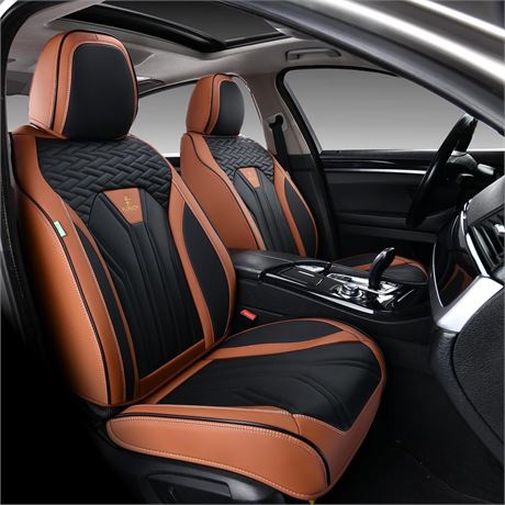 FLORICH Seat Covers for Cars, Waterproof Seat Covers, Leather Car Seat Covers 2