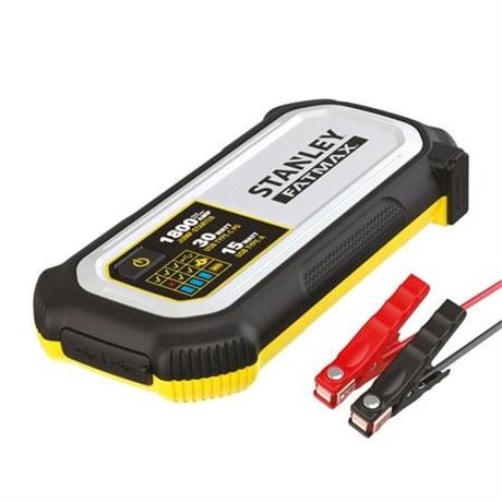 Stanley LJ18F 1800 Amp Lithium Jump Starter with 30W USB-C and 15W USB-a