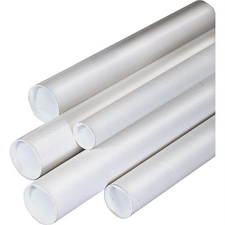 Staples 3  X 36  Mailing Tubes White (H3642) H-3642