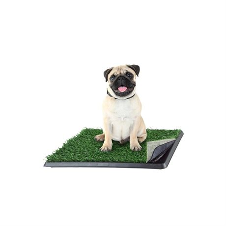 Artificial Grass Puppy Pee Pad for Dogs and Small Pets - 16x20 Reusable 4-Layer