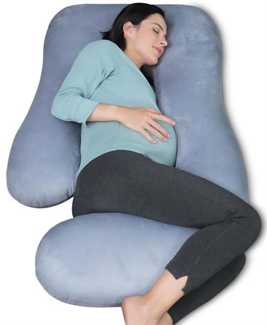 MOON PARK Pregnancy Pillows for Sleeping - U Shaped Full Body Maternity Pillow