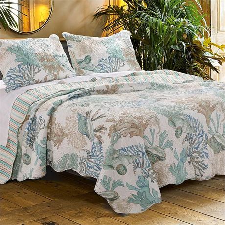 Barefoot bungalow quilt set