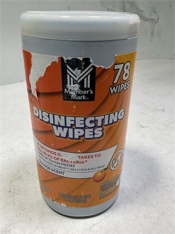 Member's Mark Disinfecting Wipes Orange scent 78ct