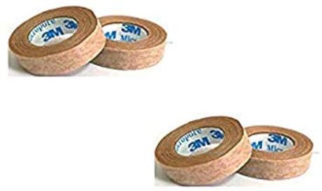 3M Micropore Tan Surgical Tape 0.5" Wide -2 Rolls (3 Pack)