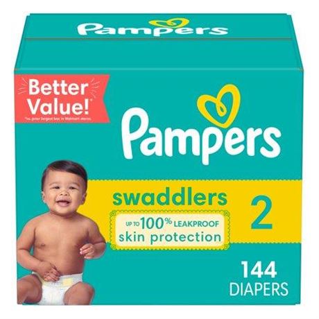 Pampers Swaddlers Diapers  Size 2  144 Count (Select for More Options)