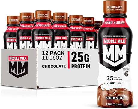 OFFSITE Muscle Milk Genuine Protein Shake, Chocolate, 25g Protein, 11.16 Fl Oz