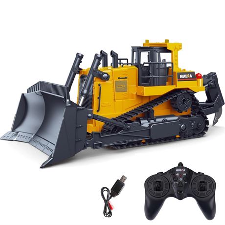 OFFSITE Remote Control Bulldozer, 1:16 RC Bulldozer Construction Toys, 2.4Ghz