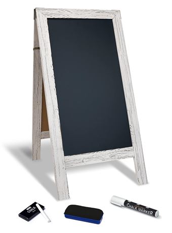 Better Office Products Magnetic A-Frame Chalkboard Sign, Extra Large 20" x 40",