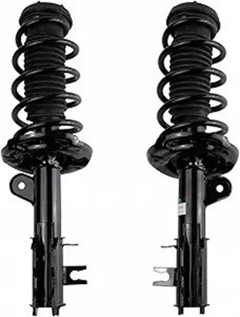 Parts shown in the image are front suspension strut and coil Part