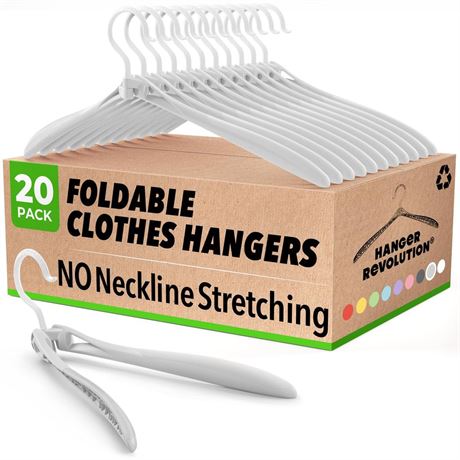 Innovative Foldable Clothes Hangers - Glide Easily Through Necklines Without