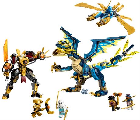 LEGO NINJAGO Elemental Dragon Vs. the Empress Mech 71796 Building Toy Set