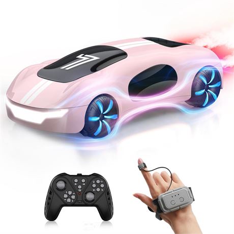 Gesture Sensing Remote Control Car, Drift RC Stunt Car with Light Spray &