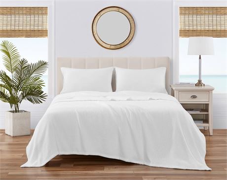 Tommy Bahama - Queen Blanket, Soft Cotton Bedding, Coastal Inspired Bedding
