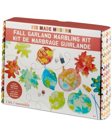 Kid Made Modern Fall Garland Marbeling Craft Kit - Multi