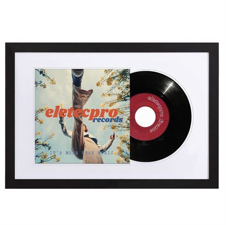 eletecpro Record Frame 16x24 Inches with 2 Double Sided Mats (Black & White),