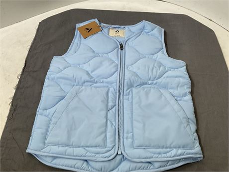 Meikulo  Zip Up Puffer Vest Kids Stand Collar Quilted Gilet Sleeveless Jackets