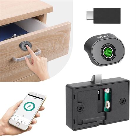 Bluetooth Fingerprint Cabinet Lock, Smart Biometric Cabinet Lock, Keyless