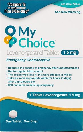 OHM My Choice Emergency Contraceptive – Levonorgestrel 1.5 mg Tablet – Safe,