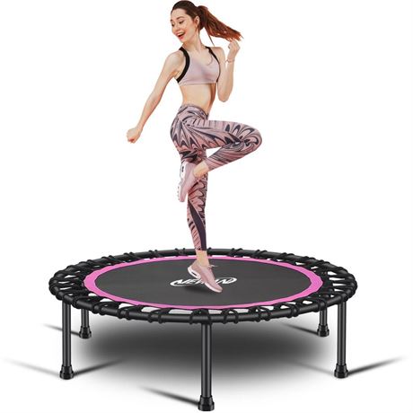 Newan 40"-48" Silent Mini Trampoline Fitness Trampoline Bungee Rebounder