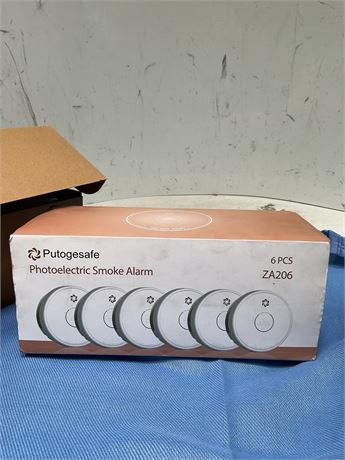 Putogesafe ZA206 photoelectric smoke alarms - 6pack