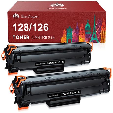 Toner Kingdom Compatible Toner Cartridge Replacement for Canon 128 CRG128 126