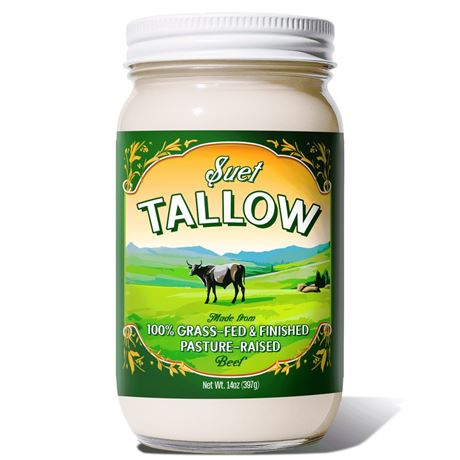 Traditional Nutrients LLC Pasture Raised Beef Tallow, Grass-Fed &