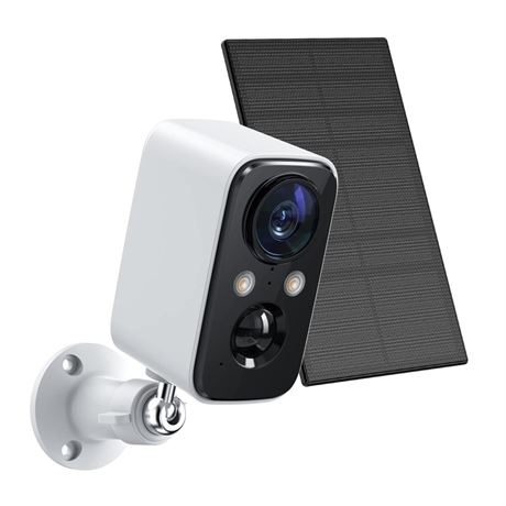 FOAOOD Solar Panel Security Cameras Wireless Outdoor - Battery Powered Cameras