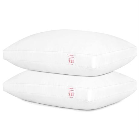 EIUE Bed Pillows for Sleeping 2 Pack Queen Size，Super Soft Down Alternative
