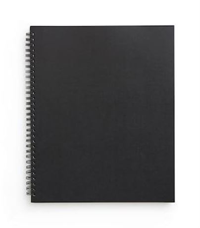 TUD24377312 11 X 8.5 in. Black 1 Subject Notebook, 80 Sheets