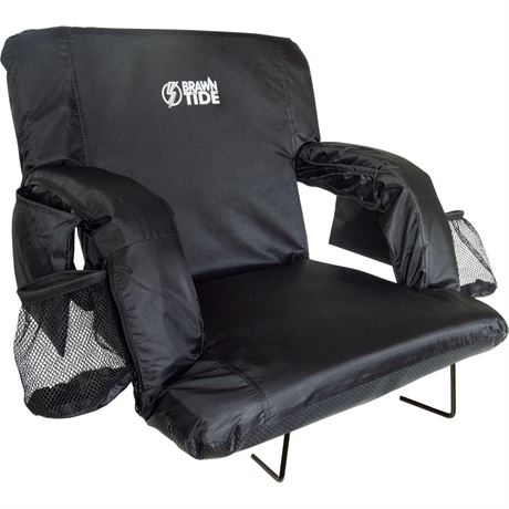 BRAWNTIDE Stadium Seat with Back Support - Comfy Cushion, Thick Padding, 2