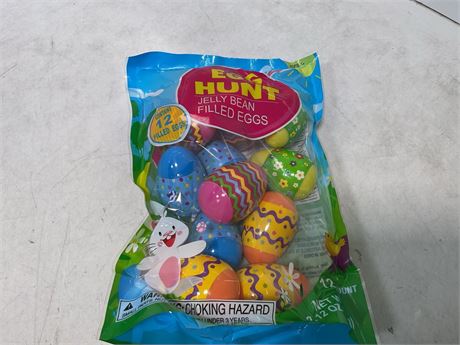 Egg Hunt Jelly Bean Filled eggs 12 count