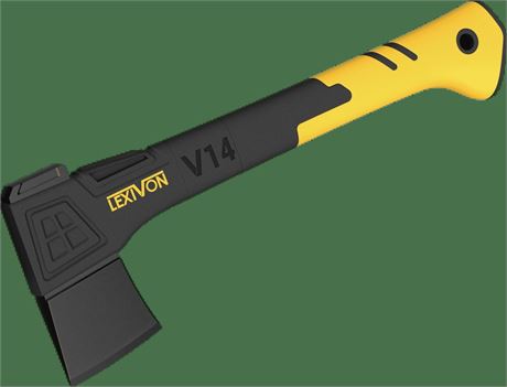 LEXIVON V14 Camping Hatchet, 14-inch Axe | Ergonomic TPR Grip, Lightweight