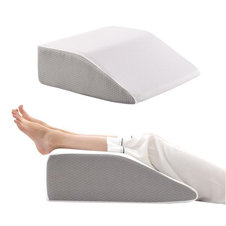 Leg Elevation Pillows, Leg Pillows for Sleeping, Cooling Gel Memory Foam Top,