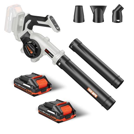 Leaf Blower Cordless - Electric Cordless Leaf Blower with 2 Batteries and